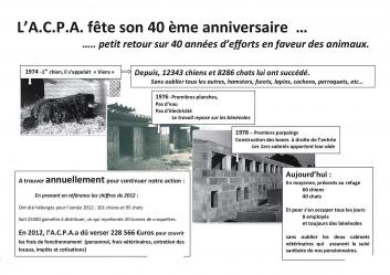 Travaux 40eme anniv